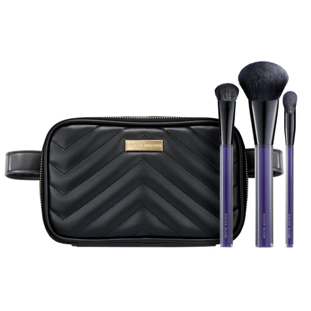 New! Kevyn Aucoin Limited Edition Backstage Belt Bag & Brush Set